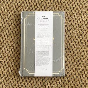 Gray Journal with Gold Accents